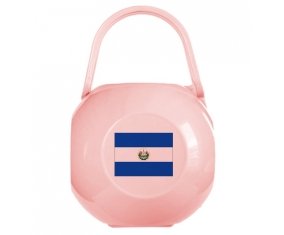 Boîte à sucette Drapeau Le Salvador de couleur Rose