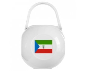 Boîte à sucette Drapeau Guinée Équatoriale de couleur Blanche