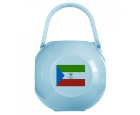 Boîte à sucette Drapeau Guinée Équatoriale de couleur Bleue