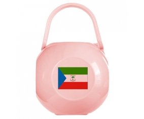 Boîte à sucette Drapeau Guinée Équatoriale de couleur Rose