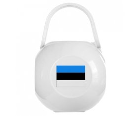 Boîte à sucette Drapeau Estonie de couleur Blanche