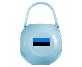 Boîte à sucette Drapeau Estonie de couleur Bleue