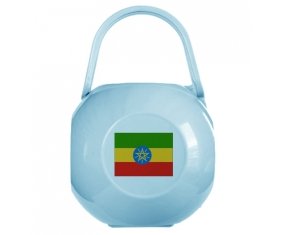 Boîte à tétine Drapeau Ethiopie de couleur Bleue