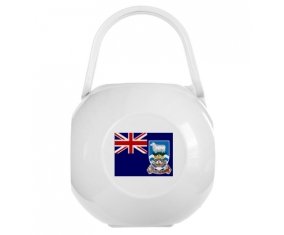 Boîte à sucette Drapeau les îles Falkland de couleur Blanche