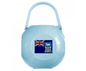 Boîte à sucette Drapeau les îles Falkland de couleur Bleue