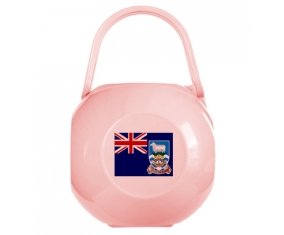 Boîte à sucette Drapeau les îles Falkland de couleur Rose