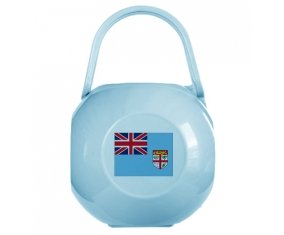 Boîte à tétine Drapeau Fidji de couleur Bleue