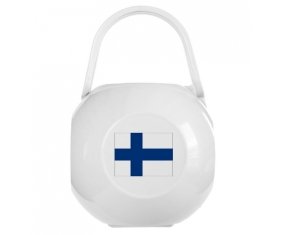 Boîte à sucette Drapeau Finlande de couleur Blanche