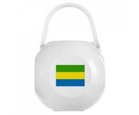 Boîte à sucette Drapeau Gabon de couleur Blanche