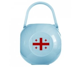 Boîte à sucette Drapeau Géorgie de couleur Bleue