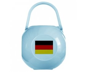 Boîte à tétine Drapeau Allemagne de couleur Bleue