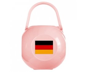 Boîte à tétine Drapeau Allemagne de couleur Rose