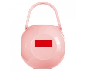 Boîte à sucette Drapeau Indonésie de couleur Rose