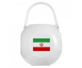 Boîte à tétine Drapeau L'Iran de couleur Blanche
