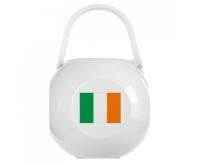 Boîte à tétine Drapeau Irlande de couleur Blanche