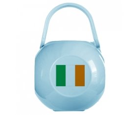 Boîte à tétine Drapeau Irlande de couleur Bleue