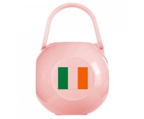 Boîte à tétine Drapeau Irlande de couleur Rose