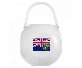 Boîte à tétine Drapeau Îles Pitcairn de couleur Blanche