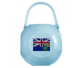 Boîte à tétine Drapeau Îles Pitcairn de couleur Bleue