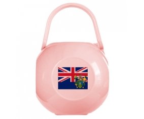 Boîte à tétine Drapeau Îles Pitcairn de couleur Rose