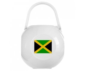 Boîte à sucette Drapeau Jamaïque de couleur Blanche