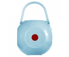Boîte à tétine Drapeau Japon de couleur Bleue
