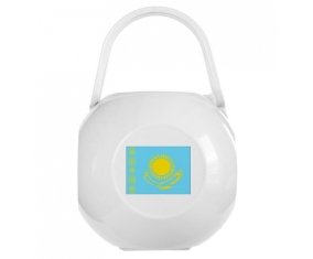 Boîte à sucette Drapeau Kazakhstan de couleur Blanche