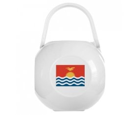 Boîte à sucette Drapeau Kiribati de couleur Blanche
