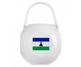 Boîte à sucette Drapeau Lesotho de couleur Blanche