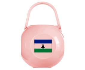 Boîte à sucette Drapeau Lesotho de couleur Rose