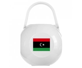 Boîte à sucette Drapeau Libye de couleur Blanche