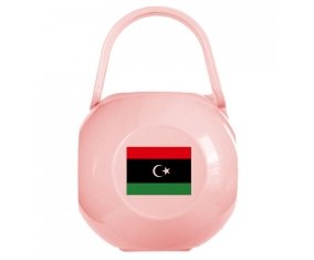 Boîte à sucette Drapeau Libye de couleur Rose
