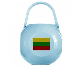 Boîte à sucette Drapeau Lituanie de couleur Bleue
