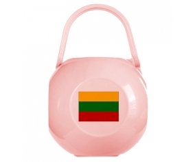 Boîte à sucette Drapeau Lituanie de couleur Rose