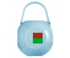 Boîte à sucette Drapeau Madagascar de couleur Bleue