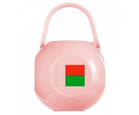 Boîte à sucette Drapeau Madagascar de couleur Rose