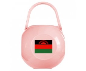 Boîte à tétine Drapeau Malawi de couleur Rose