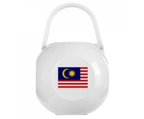 Boîte à sucette Drapeau Malaisie de couleur Blanche