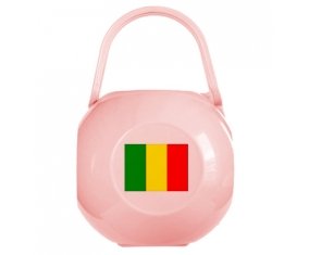 Boîte à sucette Drapeau Mali de couleur Rose