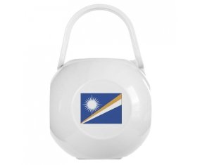 Boîte à sucette Drapeau Iles Marshall de couleur Blanche