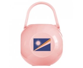 Boîte à sucette Drapeau Iles Marshall de couleur Rose