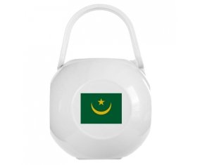 Boîte à sucette Drapeau Mauritanie de couleur Blanche