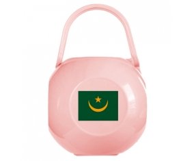 Boîte à sucette Drapeau Mauritanie de couleur Rose