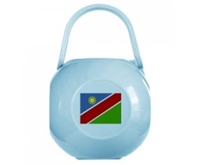 Boîte à tétine Drapeau Namibie de couleur Bleue
