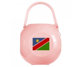 Boîte à tétine Drapeau Namibie de couleur Rose