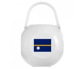 Boîte à sucette Drapeau Nauru de couleur Blanche