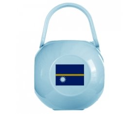 Boîte à sucette Drapeau Nauru de couleur Bleue