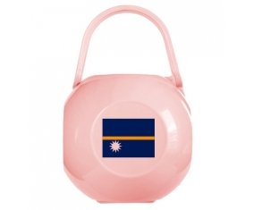 Boîte à sucette Drapeau Nauru de couleur Rose