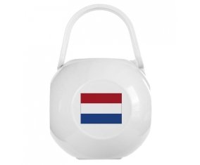 Boîte à sucette Drapeau Pays-Bas de couleur Blanche