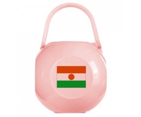 Boîte à sucette Drapeau Niger de couleur Rose